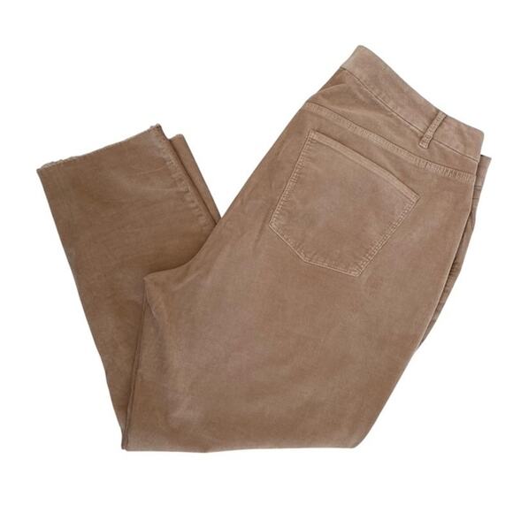 Talbots Flawless 5-Pocket Slim Ankle Curvy Frayed Hem Corduroy Pants - Size 18W - Picture 1 of 6